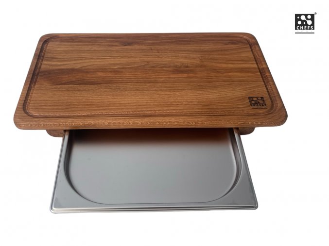 Krájecí deska s nerez přihrádkou